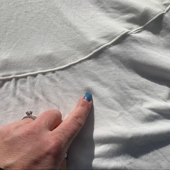 Free People Downtown Girl Cream Tunic Cold Shoulder SMALL - Picture 7 of 8